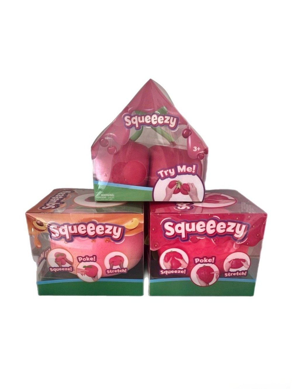 Squeezy Bundle - Squeezy Cherries, Peach & Strawberry